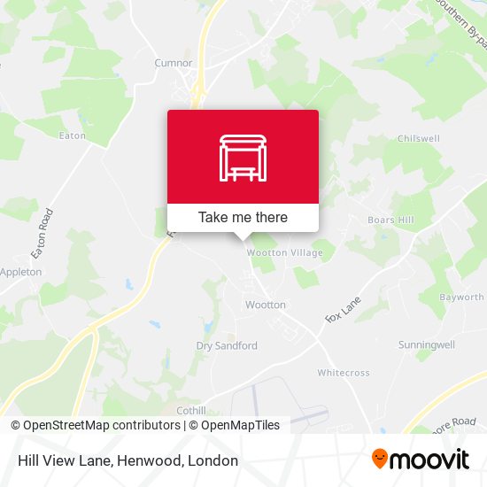 Hill View Lane, Henwood map