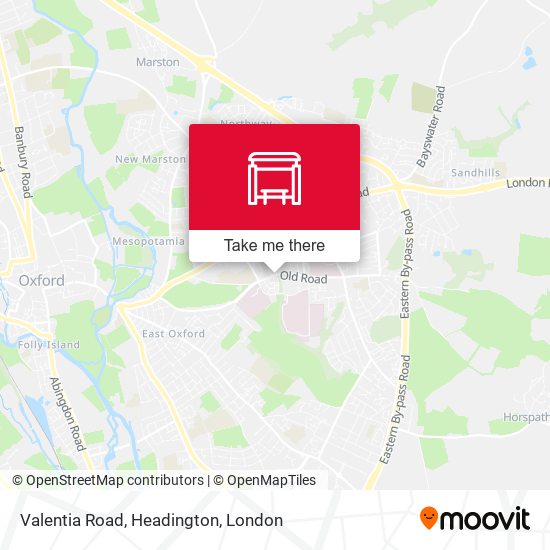 Valentia Road, Headington map