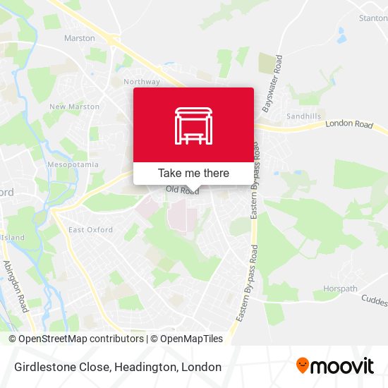 Girdlestone Close, Headington map
