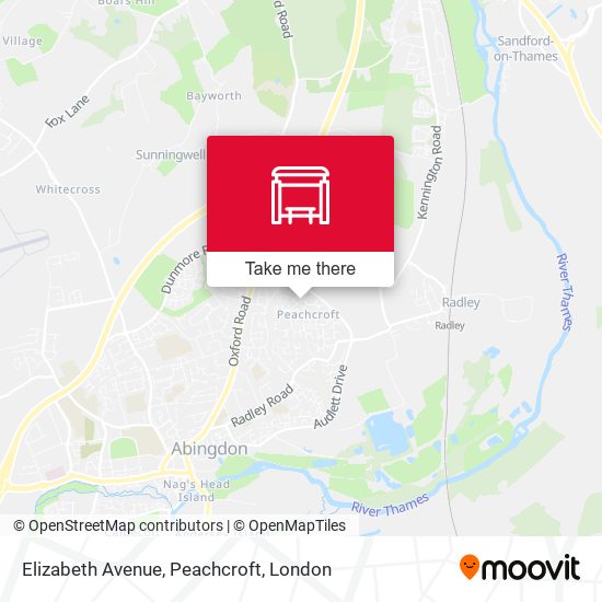 Elizabeth Avenue, Peachcroft map