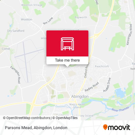 Parsons Mead, Abingdon map