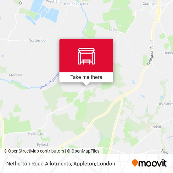 Netherton Road Allotments, Appleton map