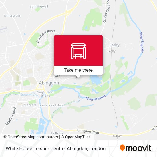 White Horse Leisure Centre, Abingdon map