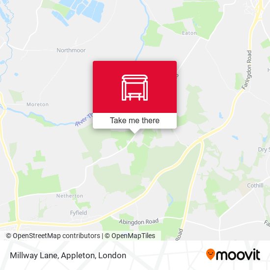 Millway Lane, Appleton map