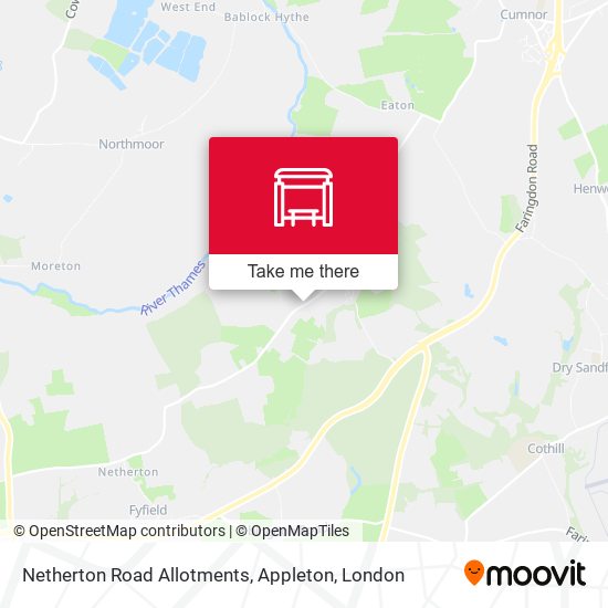 Netherton Road Allotments, Appleton map