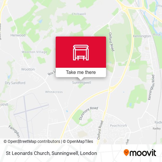 St Leonards Church, Sunningwell map