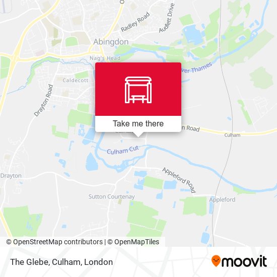 The Glebe, Culham map