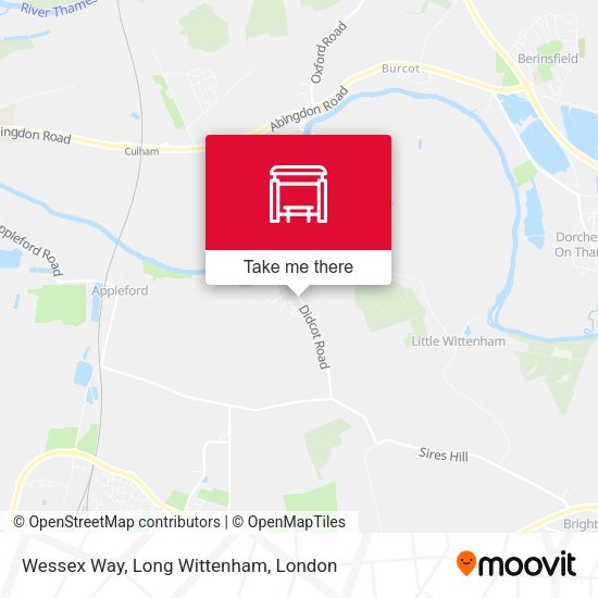 Wessex Way, Long Wittenham map