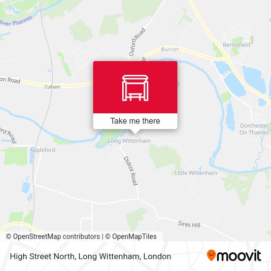 High Street North, Long Wittenham map