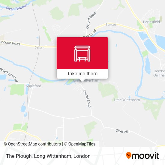 The Plough, Long Wittenham map