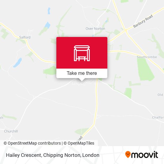 Hailey Crescent, Chipping Norton map