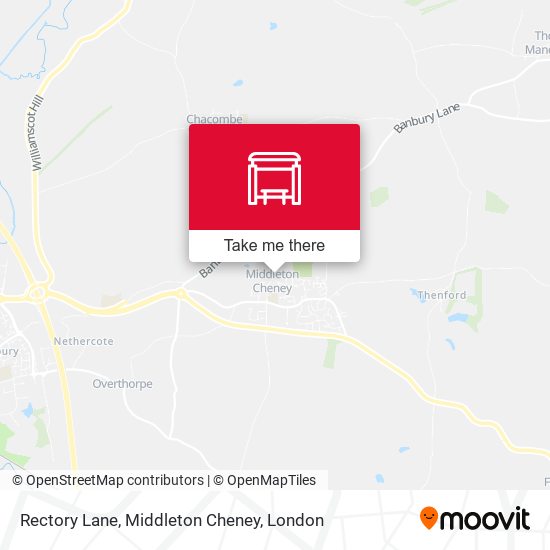 Rectory Lane, Middleton Cheney map