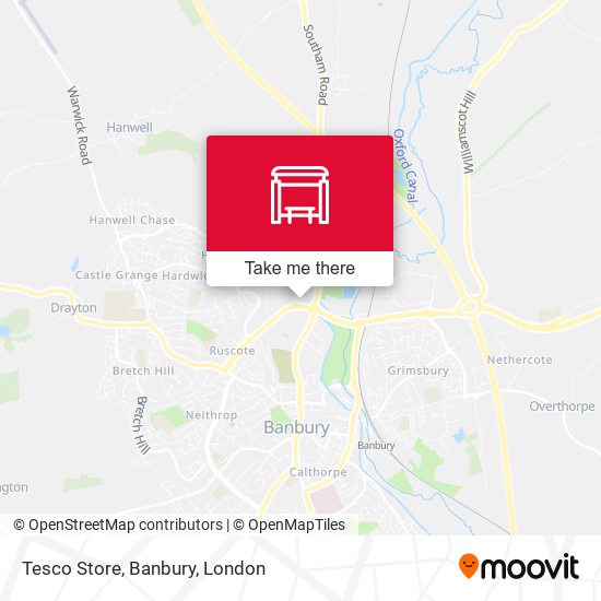 Tesco Store, Banbury map