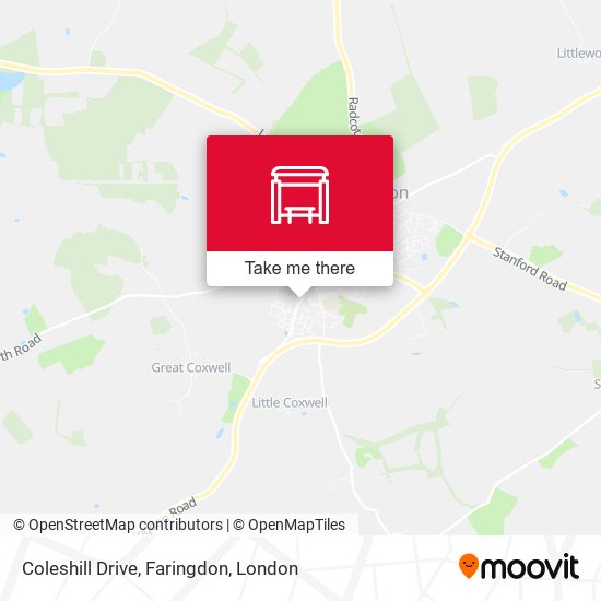 Coleshill Drive, Faringdon map