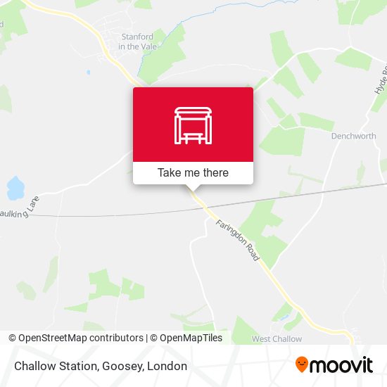 Challow Station, Goosey map
