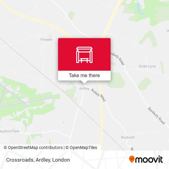 Crossroads, Ardley map