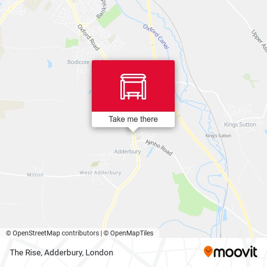 The Rise, Adderbury map