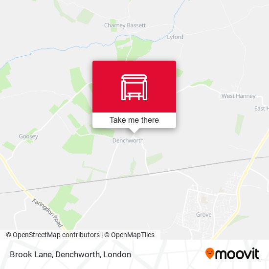 Brook Lane, Denchworth map