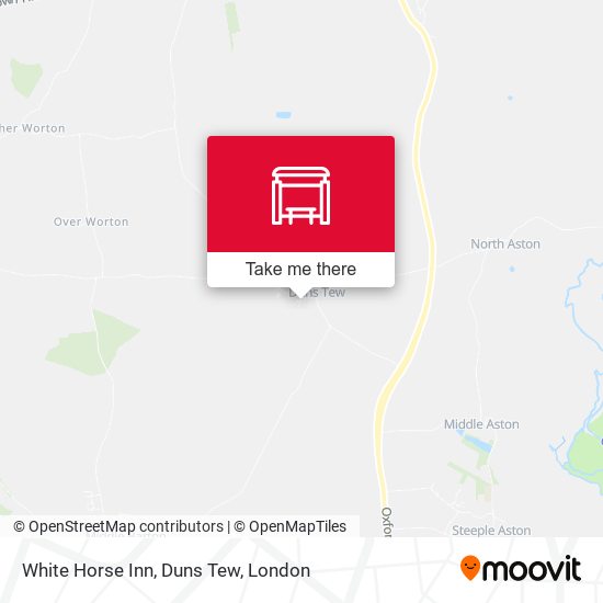 White Horse Inn, Duns Tew map