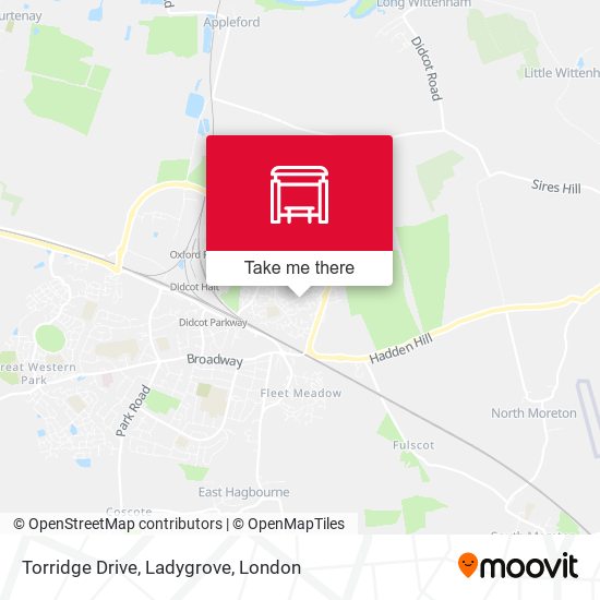Torridge Drive, Ladygrove map