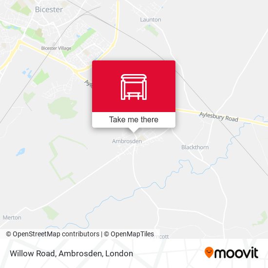 Willow Road, Ambrosden map
