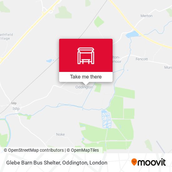 Glebe Barn Bus Shelter, Oddington map