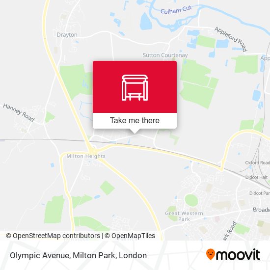 Olympic Avenue, Milton Park map