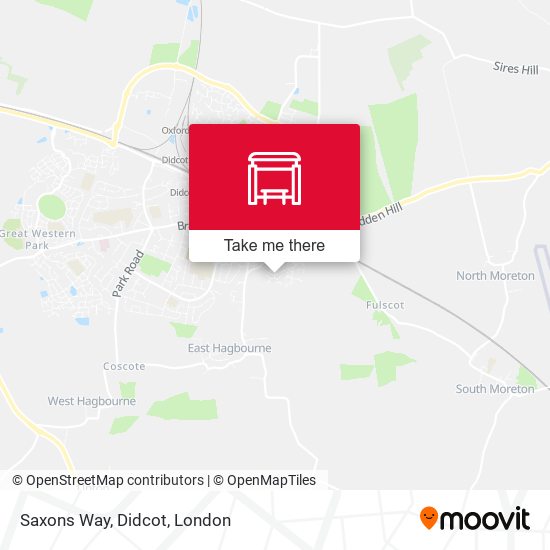 Saxons Way, Didcot map
