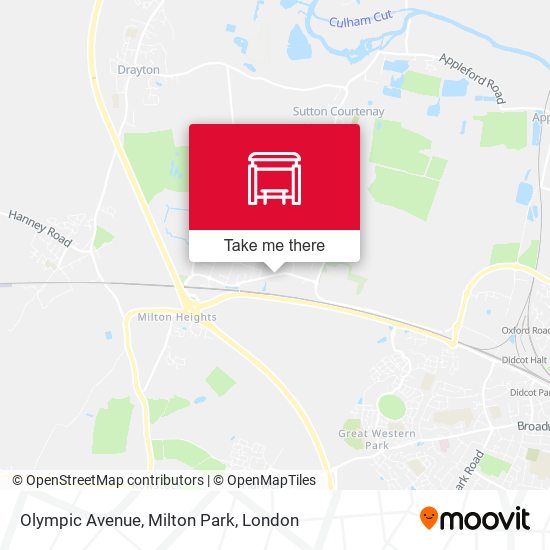 Olympic Avenue, Milton Park map