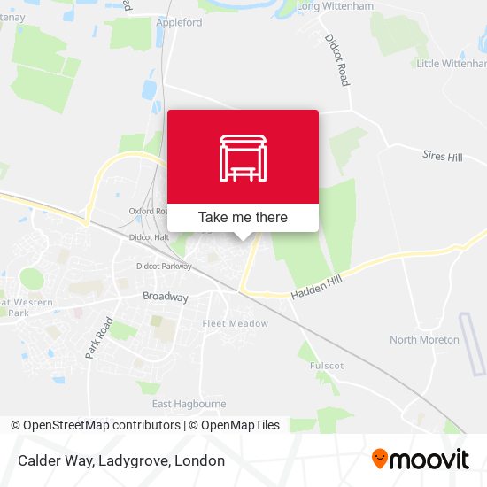 Calder Way, Ladygrove map