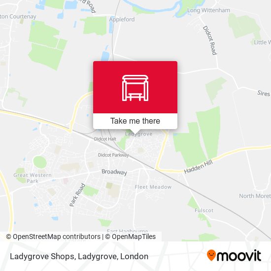 Ladygrove Shops, Ladygrove map