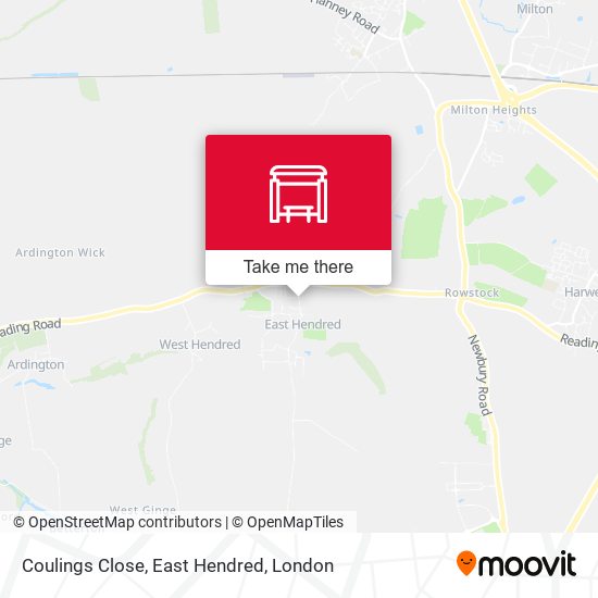 Coulings Close, East Hendred map