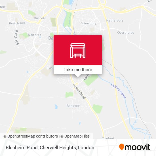 Blenheim Road, Cherwell Heights map