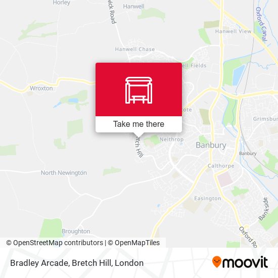 Bradley Arcade, Bretch Hill map