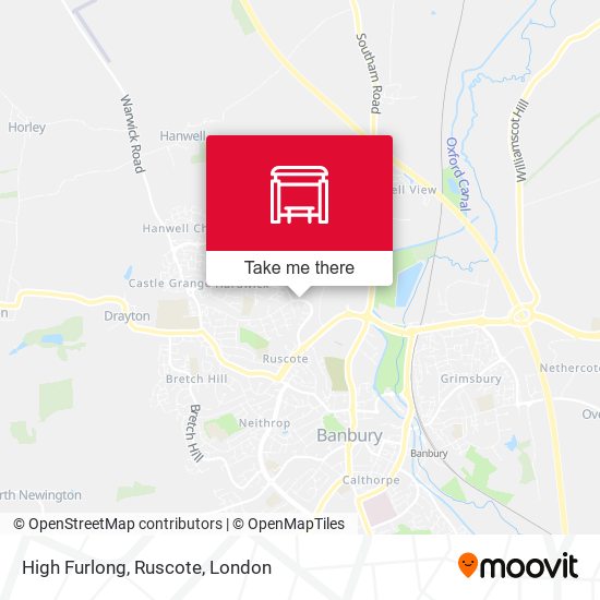 High Furlong, Ruscote map