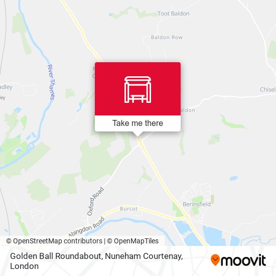 Golden Ball Roundabout, Nuneham Courtenay map