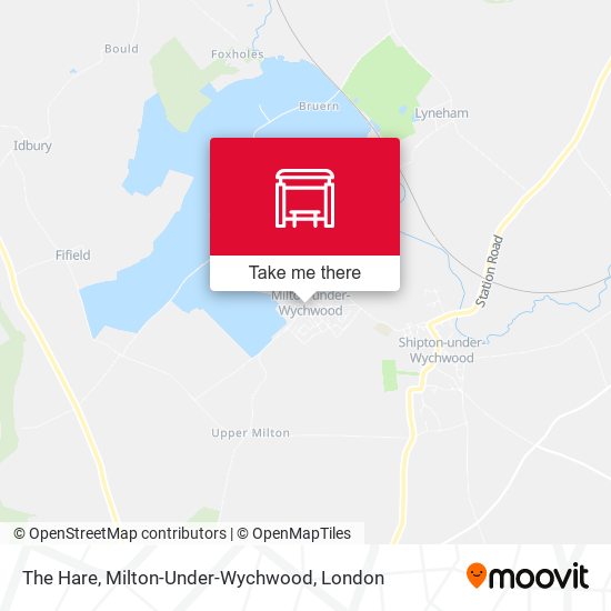 The Hare, Milton-Under-Wychwood map