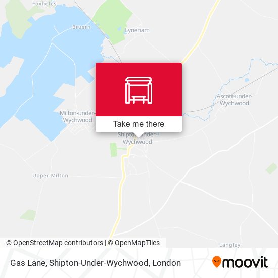 Gas Lane, Shipton-Under-Wychwood map
