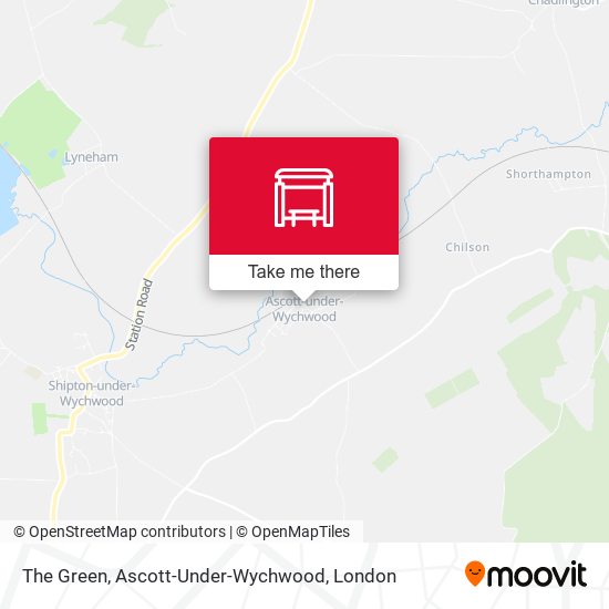 The Green, Ascott-Under-Wychwood map