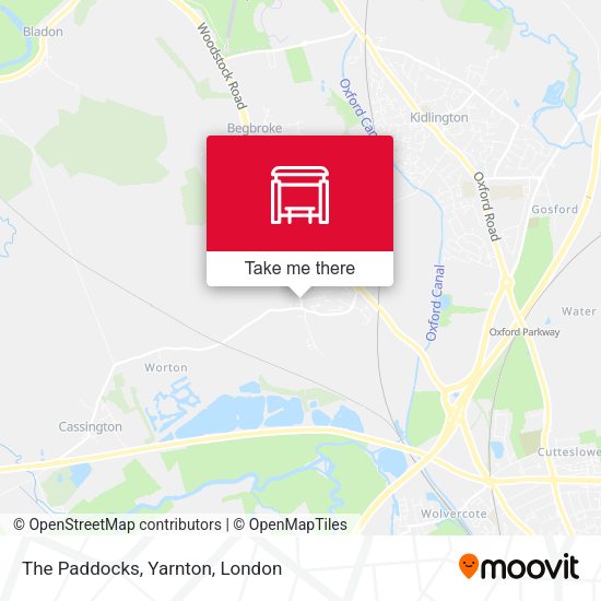 The Paddocks, Yarnton map