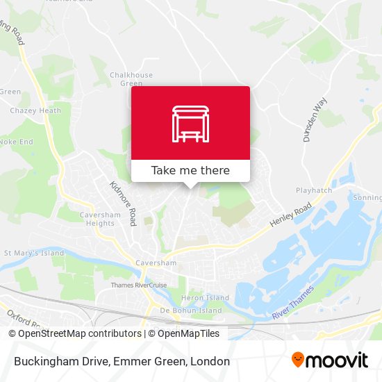 Buckingham Drive, Emmer Green map