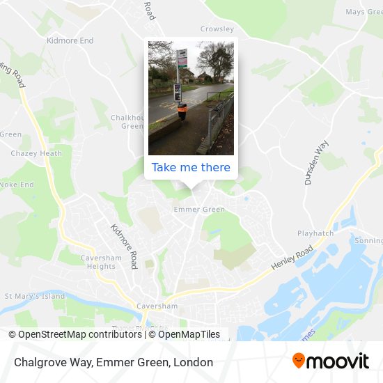 Chalgrove Way, Emmer Green map