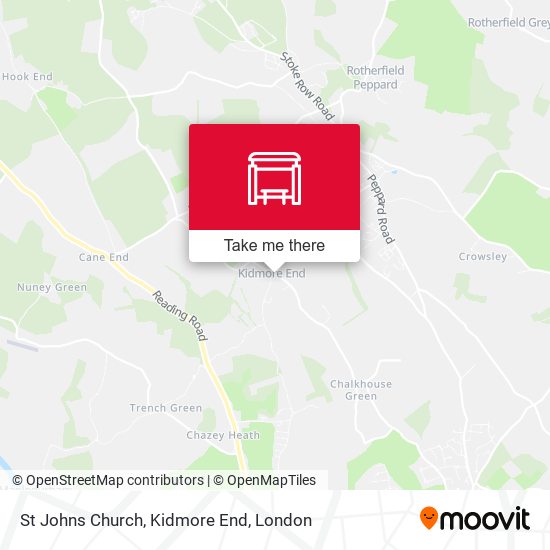 St Johns Church, Kidmore End map