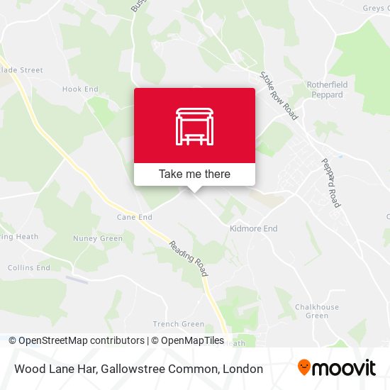 Wood Lane Har, Gallowstree Common map