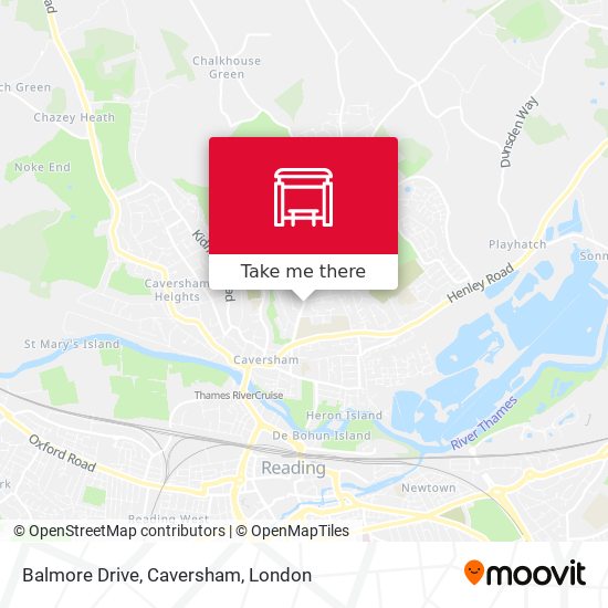 Balmore Drive, Caversham map