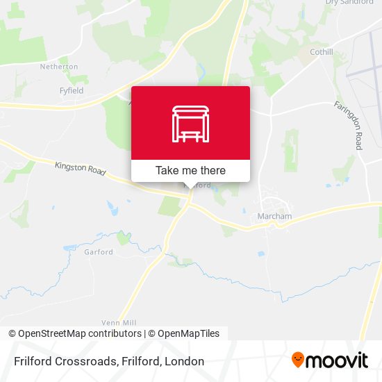 Frilford Crossroads, Frilford map