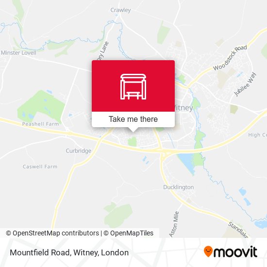 Mountfield Road, Witney map