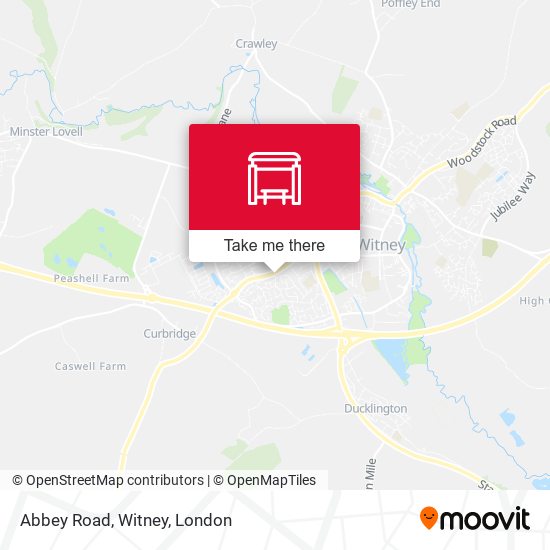 Abbey Road, Witney map