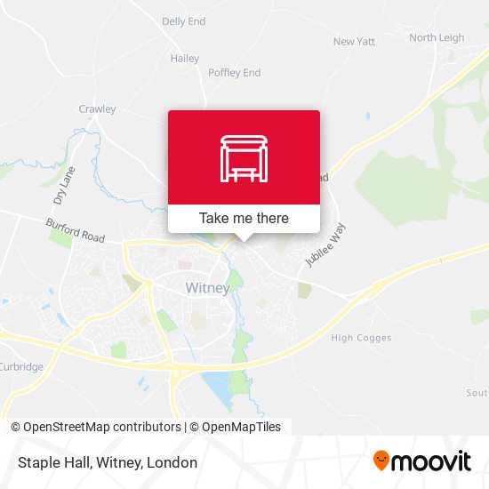 Staple Hall, Witney map