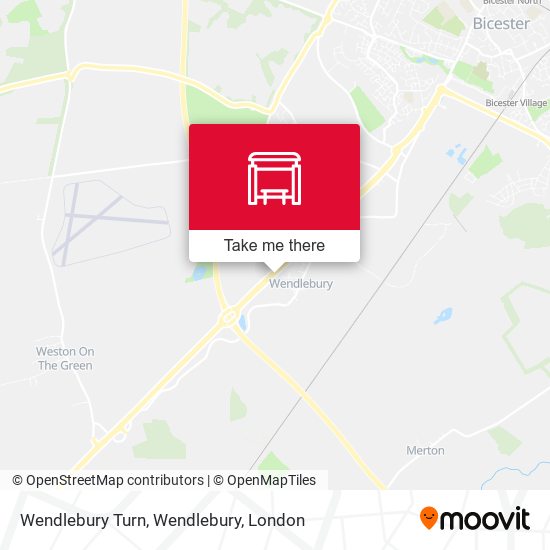 Wendlebury Turn, Wendlebury map